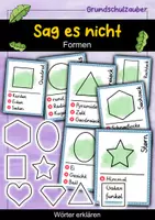 Vorschau - Spiele - Sag es nicht! Formen - Wörter erklären - Deckblatt
