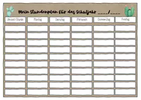Vorschau - Anderer Materialtyp - Stundenplan im Kaktus-Stil - Seite 2