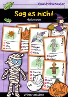 Vorschau - Spiele - Sag es nicht! Halloween - Wörter erklären - Deckblatt