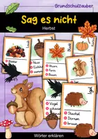 Vorschau - Spiele - Sag es nicht! Herbst - Wörter erklären - Deckblatt