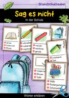 Vorschau - Spiele - Sag es nicht! In der Schule - Wörter erklären - Deckblatt