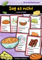 Vorschau - Spiele - Sag es nicht! Lebensmittel - Wörter erklären - Deckblatt