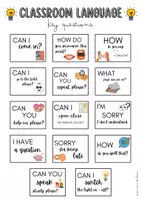 Vorschau - Poster - Classroom language posters. KLASSENZIMMERSPRACHENPOSTER - Seite 2