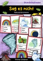 Vorschau - Spiele - Sag es nicht! Naturphänomene - Wörter erklären - Deckblatt