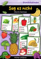 Vorschau - Spiele - Sag es nicht! Obst & Gemüse - Wörter erklären - Deckblatt