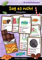Vorschau - Spiele - Sag es nicht! Süßigkeiten - Wörter erklären - Deckblatt