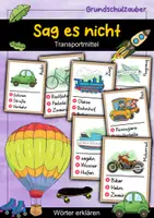 Vorschau - Spiele - Sag es nicht! Transportmittel - Wörter erklären - Deckblatt