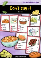 Vorschau - Spiele - Don't say it! Food - explain words (English) - Deckblatt