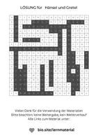 Vorschau - Arbeitsblätter - Hänsel und Gretel, Suchsel, einfach, Wortgitter, Buchstabensalat, Buchstabengitter, Wortsuchrätsel, Wortsuche, Worträtsel, Wortsuchsel, Wörtersuche, Suchrätsel - Seite 2