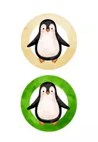 Vorschau - Anderer Materialtyp - Gruppenschilder Pinguin - watercolor - Seite 3