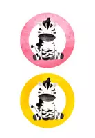 Vorschau - Anderer Materialtyp - Gruppenschilder Zebra - watercolor - Seite 2