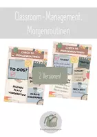 Vorschau - Poster - Plakat "Check-in vor dem Unterricht", Orga Klassenraum - Deckblatt