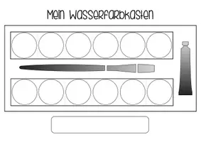 Vorschau - Arbeitsblätter - mein Wasserfarbkasten - Deckblatt