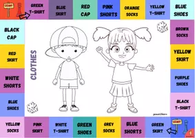 anteprima - Materiale di supporto/inclusione - clothes board game in english - Pagina 1