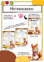 Vorschau - Fördermaterial/Inklusion - Herbst - Interaktive Lesespur - 3fach differenziert - Seite 1
