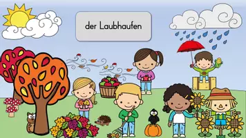 Vorschau - Fördermaterial/Inklusion - Herbst - Interaktive Lesespur - 3fach differenziert - Seite 3