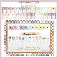 Vista previa - Decoración del aula - DECORACIÓN INICIO DE CURSO - BOHO. - Portada