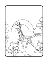 Vorschau - Mal- und Bastelvorlagen - 30 Giraffen-Ausmalbilder für Kinder - Seite 3