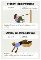 Vorschau - Stationenlernen - Stationskarten - Sportunterricht - Fitness - Seite 2