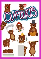 Aperçu - Cliparts/Visuels - Cliparts: Oursons pour tous les besoins - Page de couverture