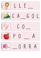 Vista previa - Tarjetas / Manipulativos - Quina lletra falta? - página 3