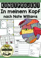 Vorschau - Stundenentwürfe - In meinem Kopf - Kunstprojekt zum Vorstellen am Schuljahresbeginn - Deckblatt