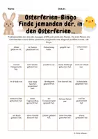 Vorschau - Arbeitsblätter - Osterferien-Bingo - Deckblatt
