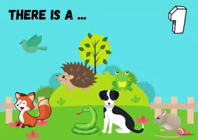 anteprima - Esercizi - There is, there are...in the garden - Pagina 1