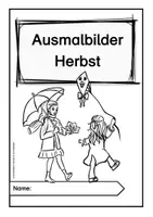 Vorschau - Mal- und Bastelvorlagen - 14 Ausmalbilder/ Malvorlagen zum Herbst - Seite 3