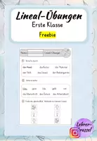 Vorschau - Arbeitsblätter - Übungen mit dem Lineal | Anfangsunterricht | Erste Stunden - Deckblatt