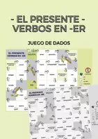 Vorschau - Stationenlernen - El Presente - Verbos en -ER - Juego de dados - Deckblatt