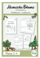 Vorschau - Unterrichtsreihen - Heimische Bäume Bäume des Waldes - Forscherheft Nadelbäume / Laubbäume - Deckblatt