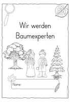 Vorschau - Unterrichtsreihen - Heimische Bäume Bäume des Waldes - Forscherheft Nadelbäume / Laubbäume - Seite 1