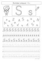 Vorschau - Arbeitsblätter - Buchstabe S, Buchstabeneinführung - Seite 2