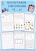 Vorschau - Arbeitsblätter - Buchstabe T, Buchstabeneinführung - Deckblatt