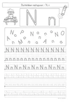 Vorschau - Arbeitsblätter - Buchstabe N, Buchstabeneinführung - Seite 2