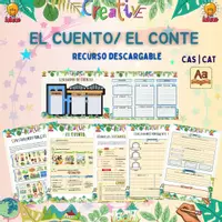 Vista previa - Hojas de trabajo - El conte: recursos i fitxes per treballar a l'aula - Portada