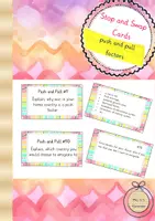Vorschau - Aufgabenkarten - Stop and Swap Cards - Push and Pull Factors - Deckblatt