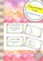 Vorschau - Aufgabenkarten - Stop and Swap Cards - everyday chit chat - Deckblatt