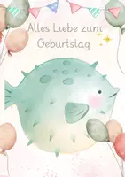 Vorschau - Anderer Materialtyp - Kugelfischklasse Geburtstagskarte - Seite 1