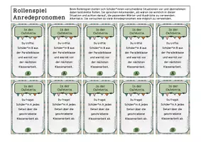 Vorschau - Spiele - Rollenspielkarten Anredepronomen üben FrauCuppaTea - Seite 2