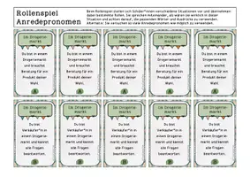 Vorschau - Spiele - Rollenspielkarten Anredepronomen üben FrauCuppaTea - Seite 3