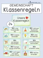 Vorschau - Poster - Klassenregeln Gemeinschaftsregeln - Deckblatt