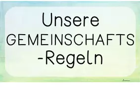 Vorschau - Poster - Klassenregeln Gemeinschaftsregeln - Seite 1
