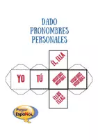 Vorschau - Spiele - dados pronombres personales Würfel Spanisch - Deckblatt