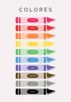 Vorschau - Poster - Poster Colores Spanisch - Deckblatt