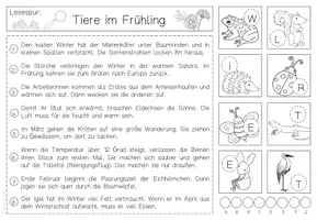 Vorschau - Arbeitsblätter - Minilesespuren: Frühling und Ostern (Lesen Grundschule Klasse 2-3) - Seite 2