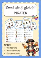 Vorschau - Spiele - Materialpaket ZWEI SIND GLEICH- Wahrnehmung und Lesegeschwindigkeit - Deckblatt