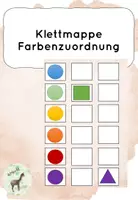 Vorschau - Stationenlernen - Klettmappe Farbenzuordnung - Deckblatt