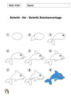 Vorschau - Stationenlernen - NEU: 30 PDF-Zeichenvorlagen Schritt für Schritt (2) + Bonusmaterial - Seite 3